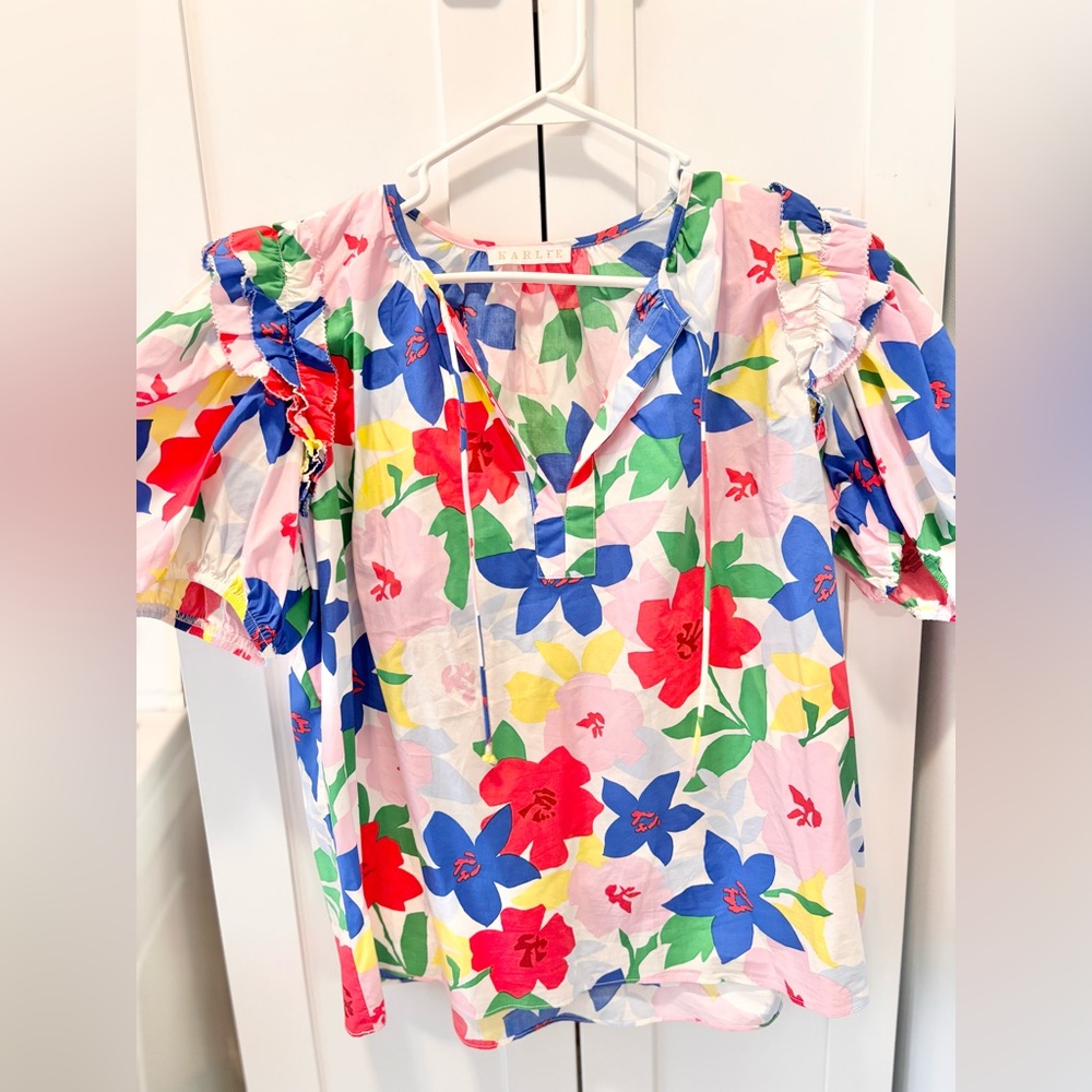 Karlie Multicolor Floral Blouse